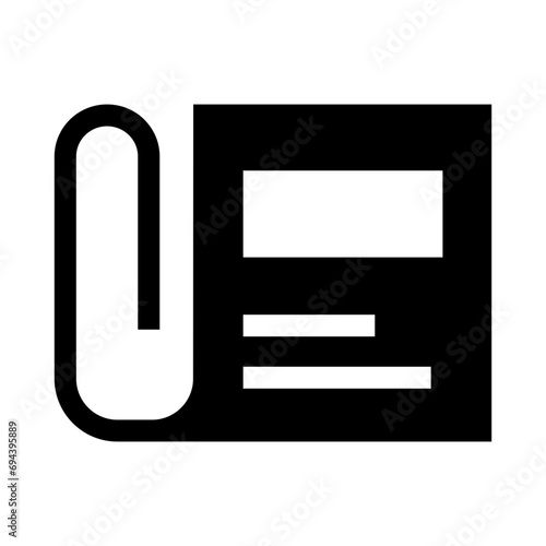 Files and folders. Attachment files icon