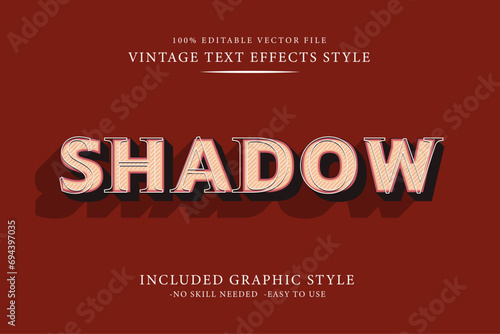 Classic 3D Vintage Editable Text Effects - Ai Layer Style