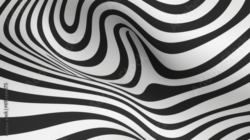 Wavy pattern with optical illusion created with Generative Ai