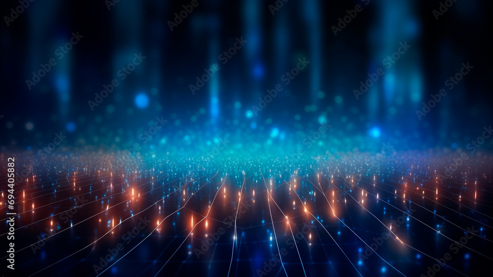 Fototapeta premium digital network of dots