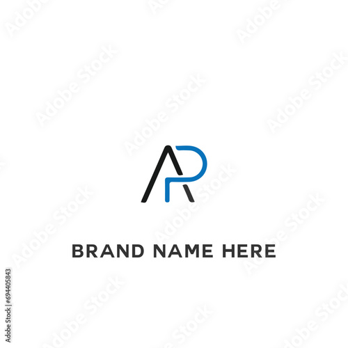 AP A P letter logo design. Initial letter AP linked circle uppercase monogram logo white color. AP logo, A P design. AP, A P