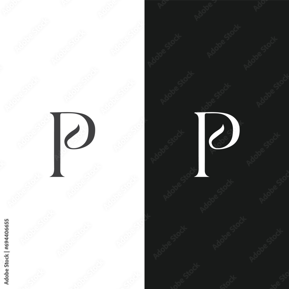 P letter logo, Letter P logo, P letter icon Design With black background. Luxury P letter, monogram logo P letter logo, Letter P logo, P letter icon Design With black background. Luxury P letter, monogram logo