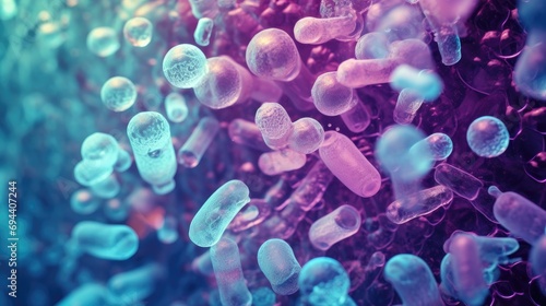 a close up photo of bacteria photo