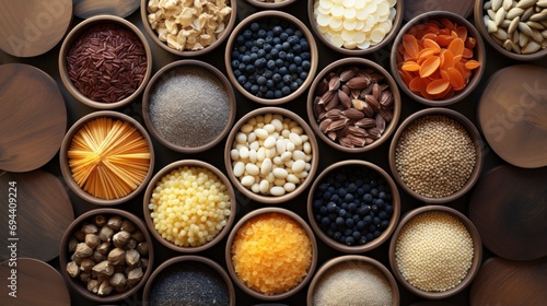 Different types of grains mixed.UHD wallpaper