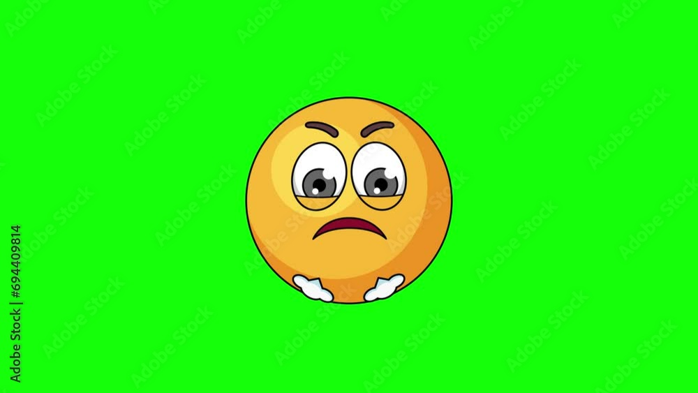 tennis table ball character with expressions of irritation, anger, and contempt, face with Steam From Nose tennis table ball character with expressions of irritation, anger, and contempt, face with Steam From Nose