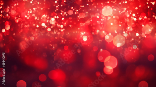 red and yellow glitter bokeh background
