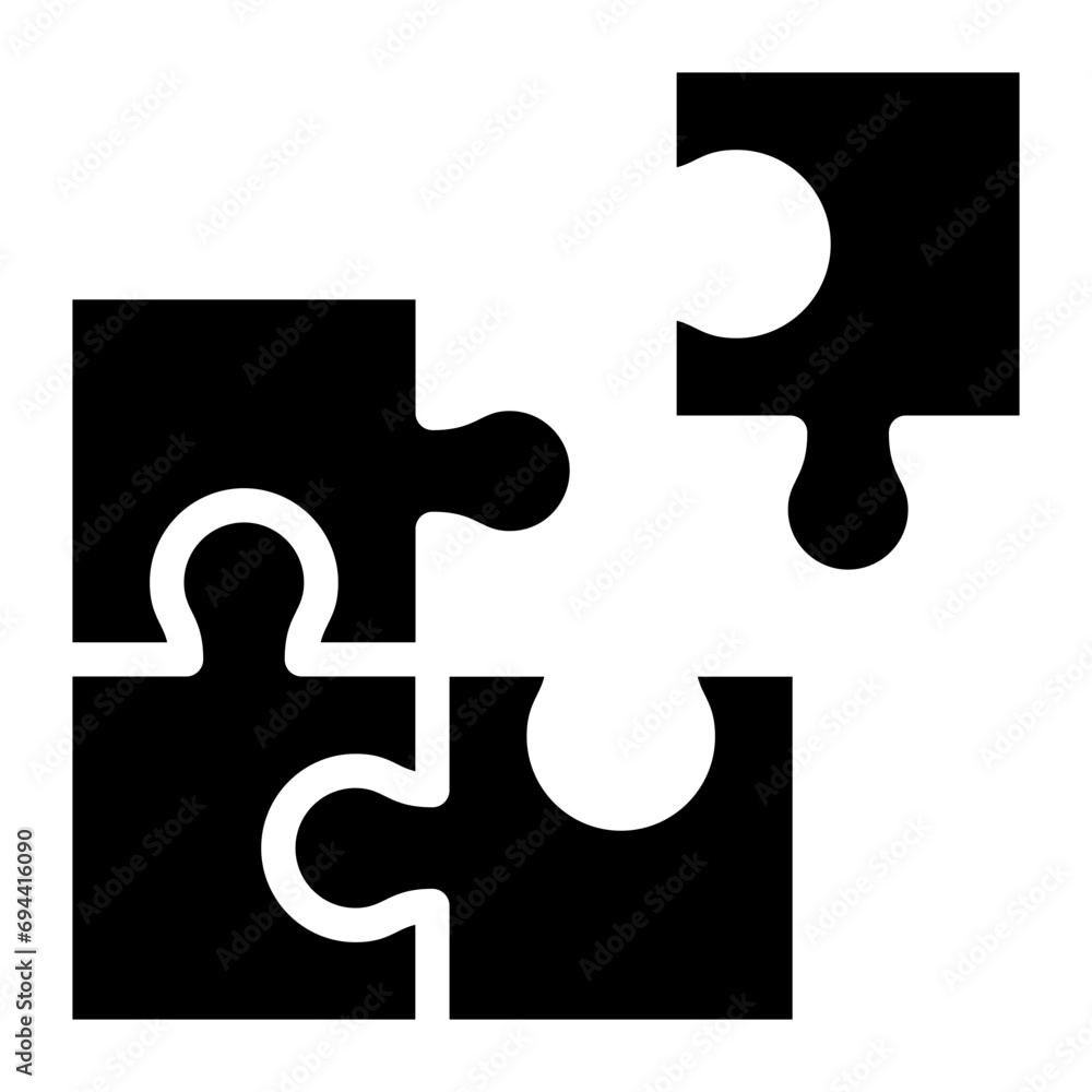 Puzzle Solid Icon. Puzzle Solid Icon.