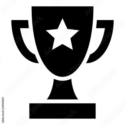 Trophy Solid Icon.