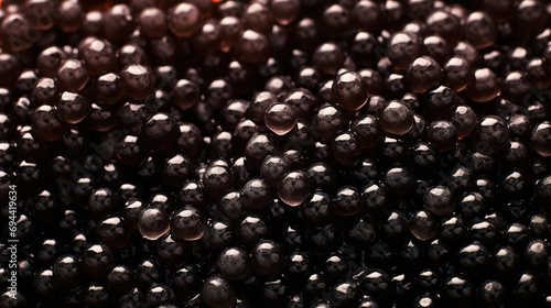 Black caviar as a background. 