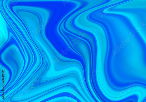Fondo de mezcla de pintura azul con curvas. 