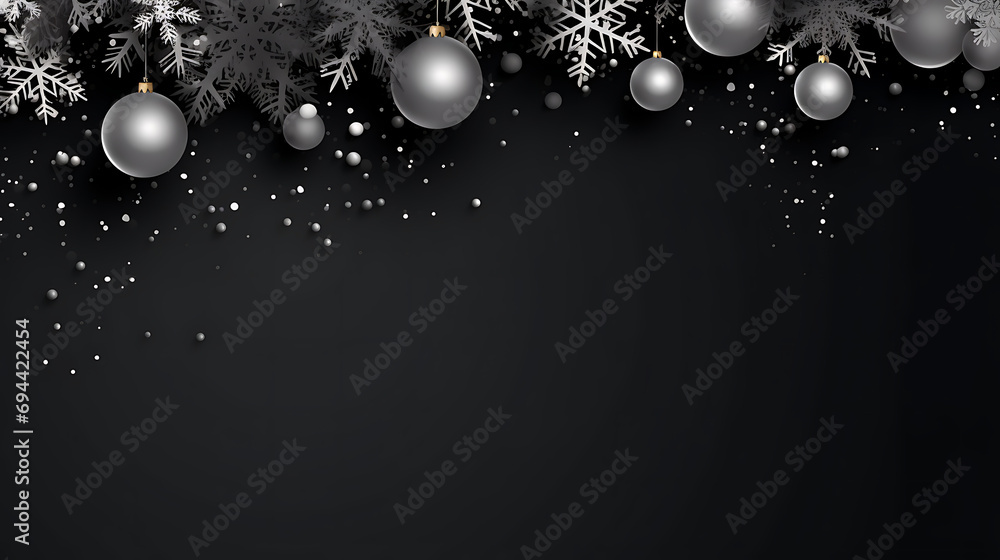 Fototapeta premium christmas background with snowflakes