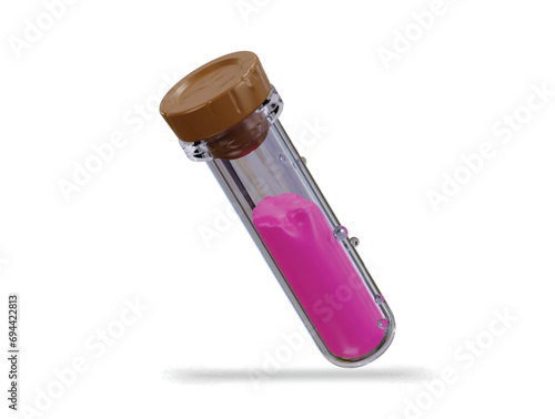 medicine vial icon 3d rendering vector illustration