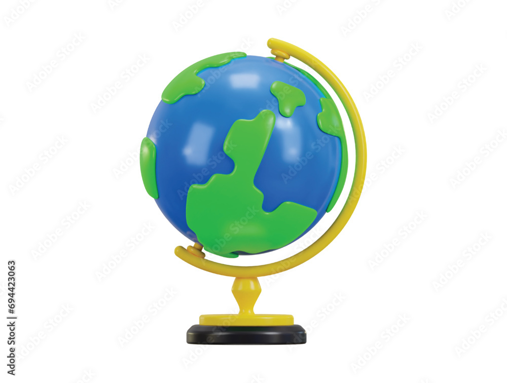 3d world globe icon with stand vector icon illustration 3d world globe icon with stand vector icon illustration