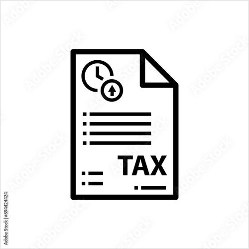 Tax Deadline Icon, Federal Government Income Tax Return Submit Deadline photo