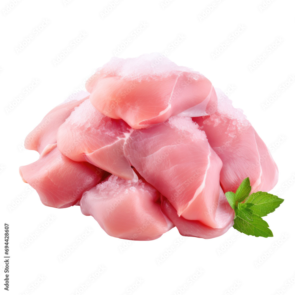 Raw chicken meat isolated on transparent or white background Raw chicken meat isolated on transparent or white background
