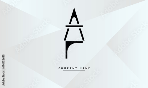 AF, FA, A, F Abstract Letters Logo Monogram photo