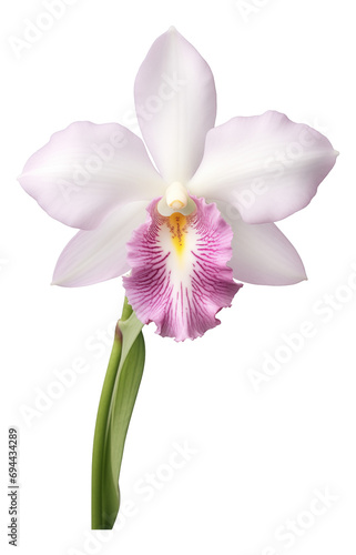 Cattleya orchid isolated on white