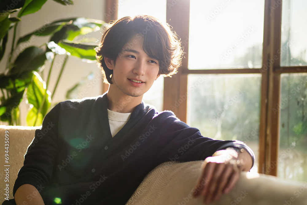 逆光の人（贄田越郎画）