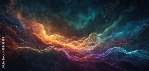  a multicolored abstract background with a black background and a white background with a red, yellow, and blue swirl.