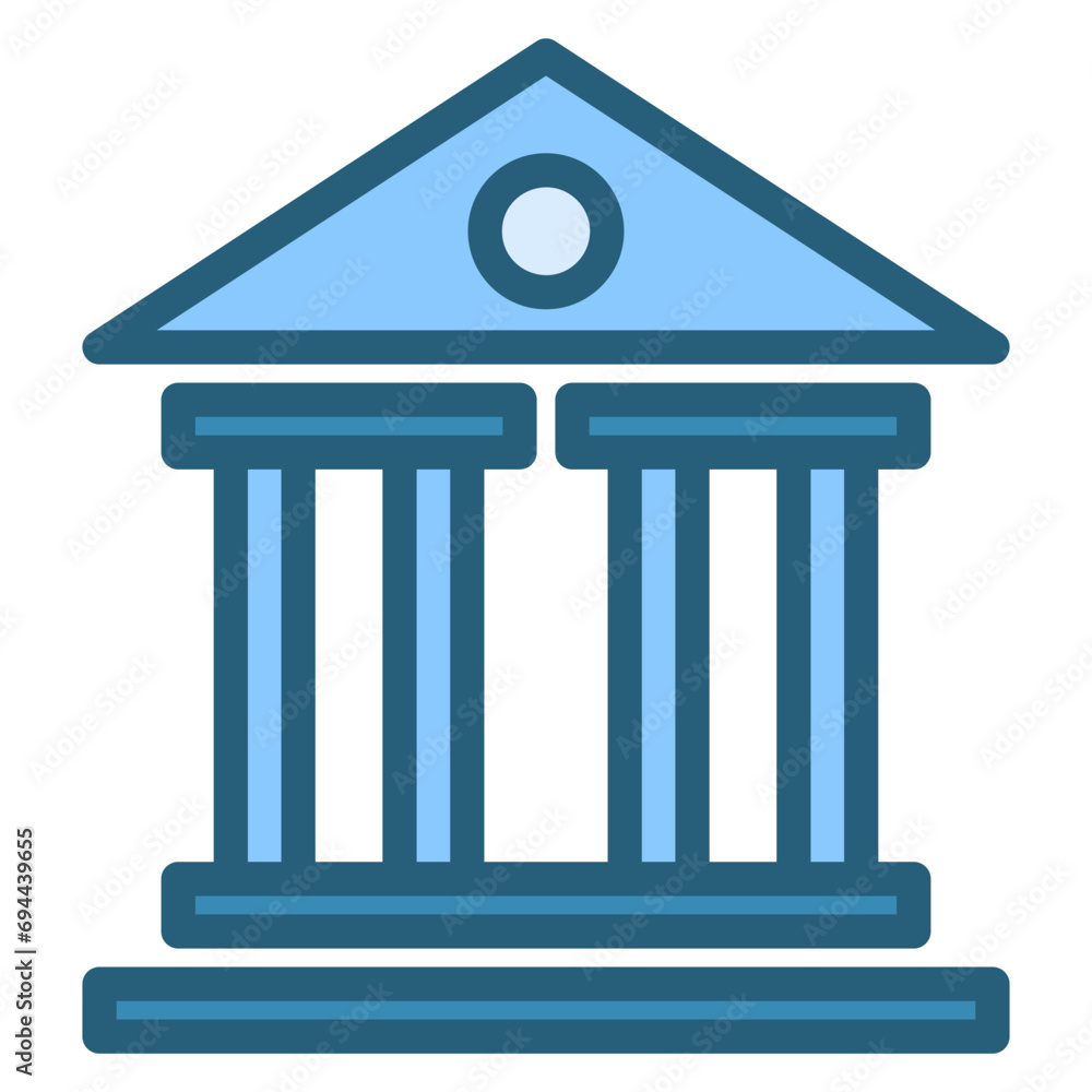 Bank Blue Icon