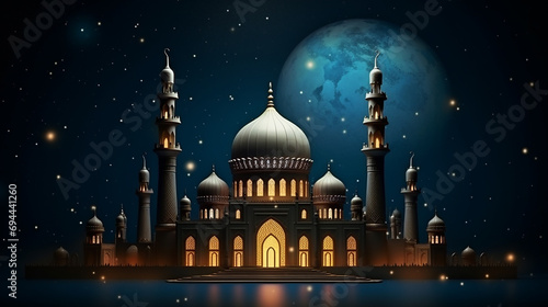 Mosque Background-Ramadan, Eid