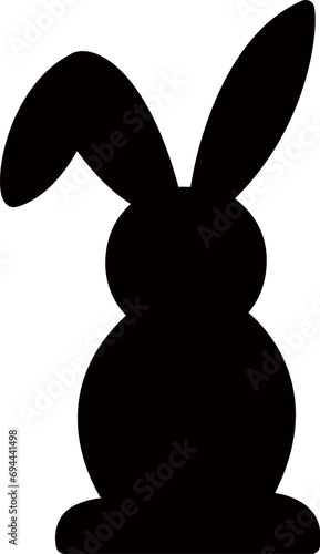 Cute bunny silhouette