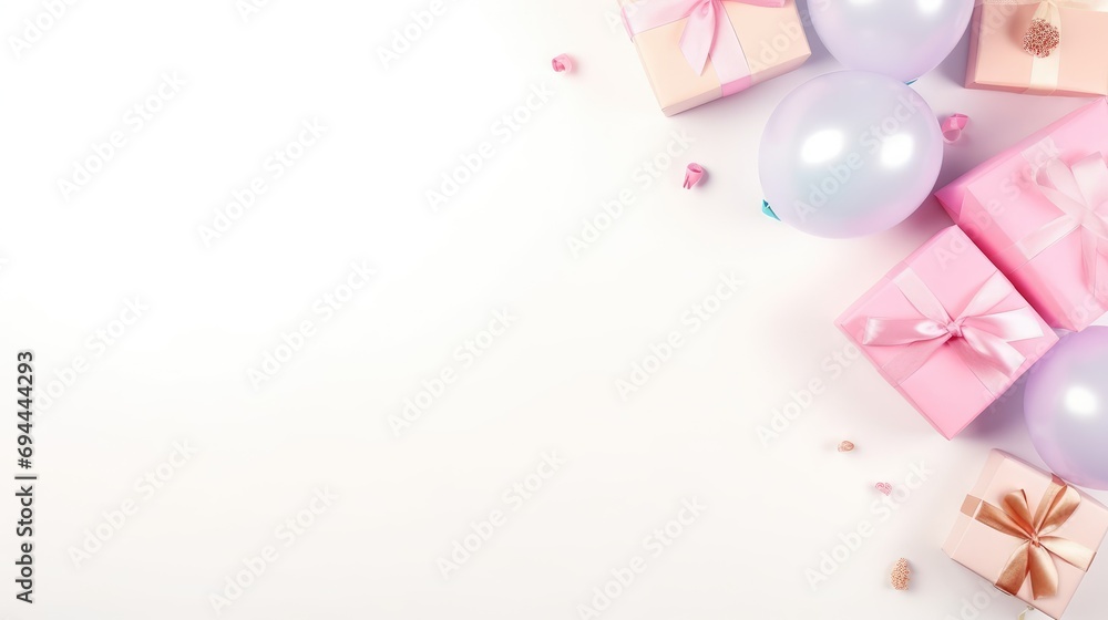 Birthday party background with copy space.. Birthday party background with copy space..