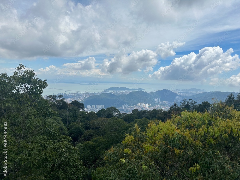 Fototapeta premium georgetown view from hill