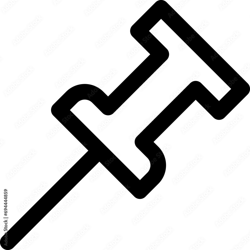 Pin Outline Icon Pin Outline Icon