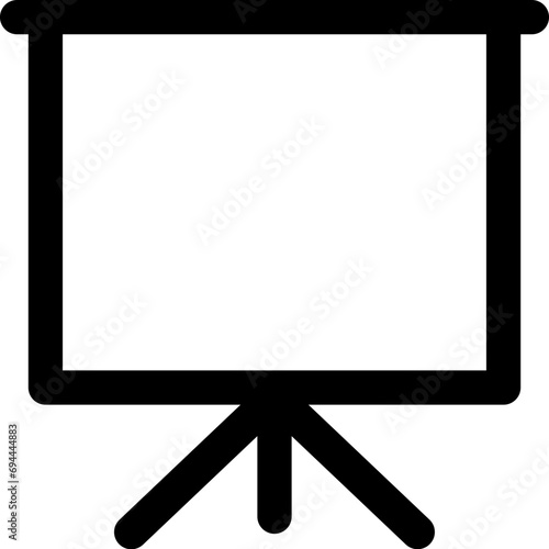 Projector screen Outline Icon photo