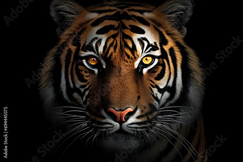 Portrait of a tiger with hypnotizing look. Generative AI © Анатолий Савицкий