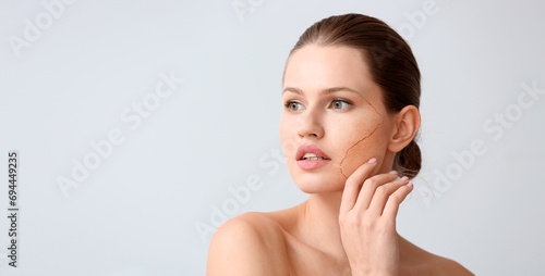 Portrait of beautiful woman...