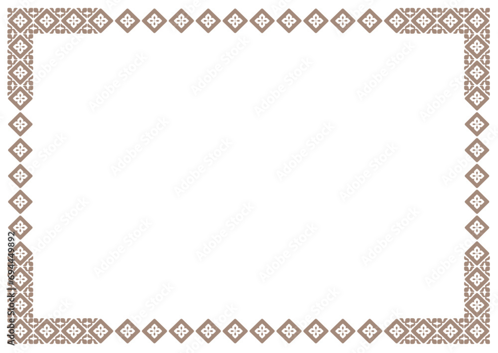 Border frame vector label. Simple line corner pattern. Border frame decoration. Vector simple line art border frame Border frame vector label. Simple line corner pattern. Border frame decoration. Vector simple line art border frame