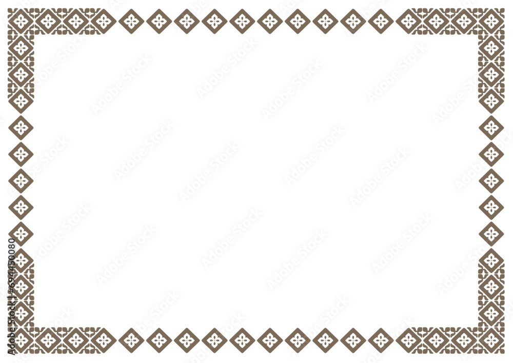 Border frame vector label. Simple line corner pattern. Border frame decoration. Vector simple line art border frame Border frame vector label. Simple line corner pattern. Border frame decoration. Vector simple line art border frame
