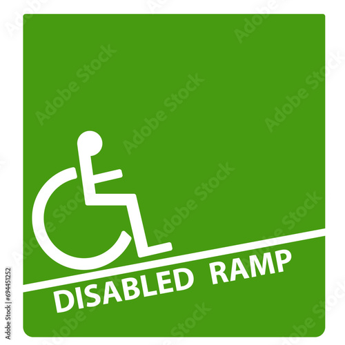 disabled ramp vector symbol.
Disability day idea.