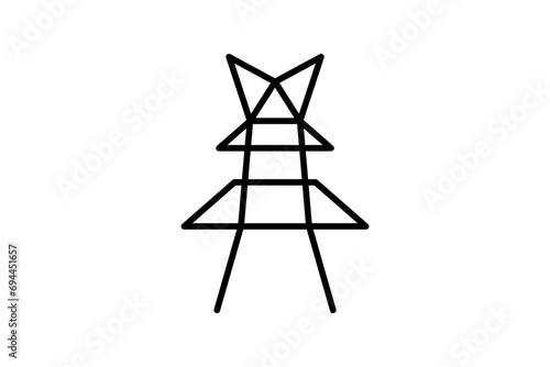 energy grid icon. icon related with energy and technological development . line icon style. Simple vector design editable