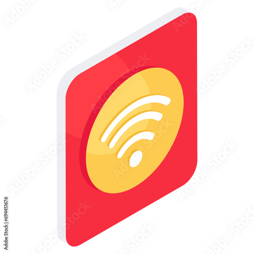 Premium download icon of wifi signal 