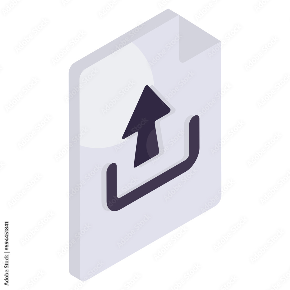 Perfect design icon of file upload 