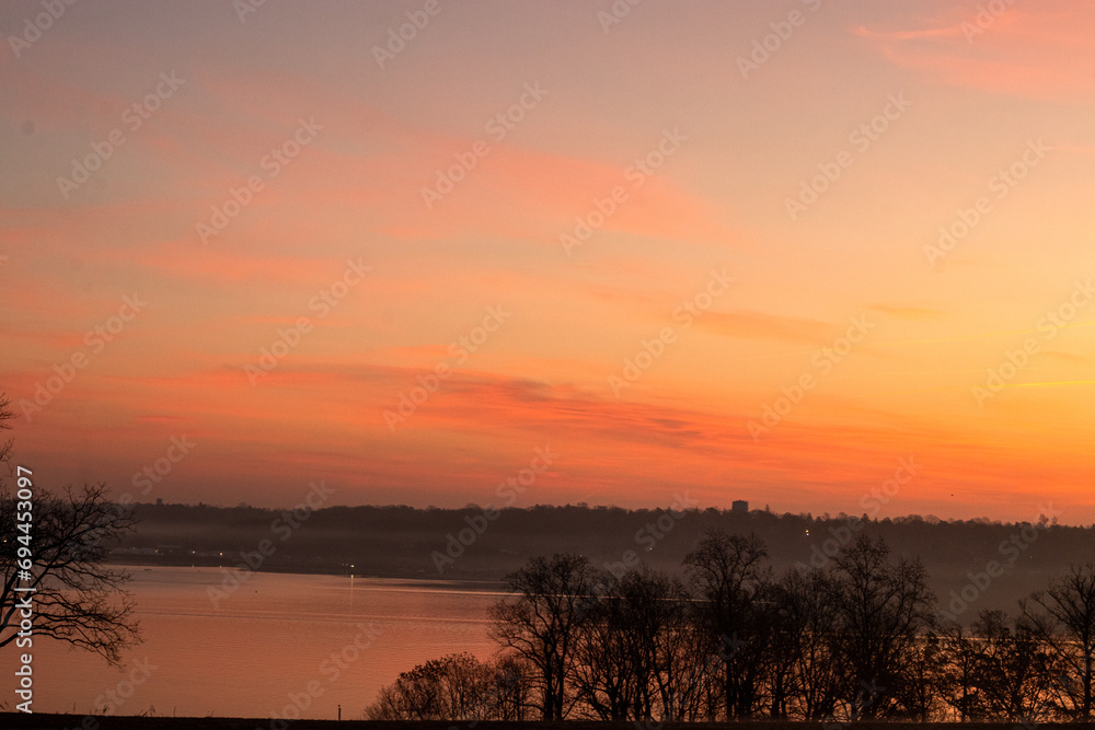Sunrise over the river