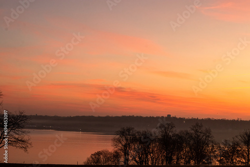 Sunrise over the river © Vanamala Hebbar