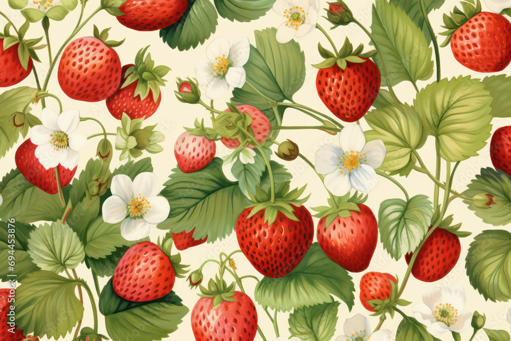 Red strawberry pattern background food seamless summer nature art background berries Red strawberry pattern background food seamless summer nature art background berries