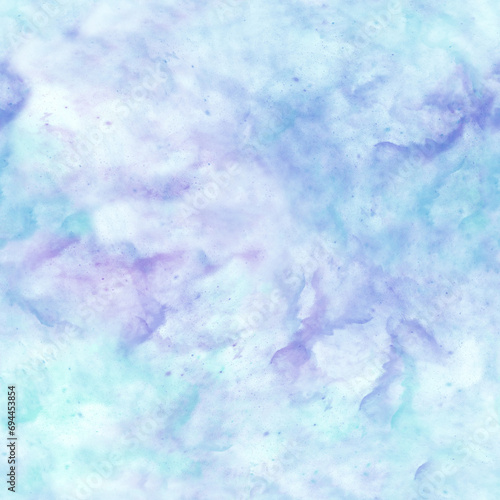 abstract watercolor seamless pattern with clouds
