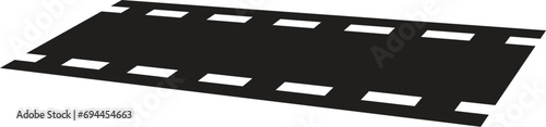 Film reel movie icon. Old retro reel with film strip on white background. Vector illustration isolated.