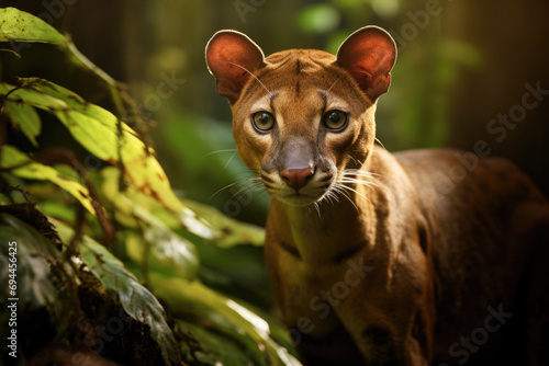 A Fossa, the sleek and elusive predator of Madagascar's rainforest © Veniamin Kraskov