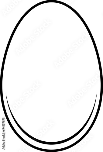 Easter egg solid icon, religion holiday elements, egg with lines, a filled pattern on a white background, eps 10. AI generated illustration.