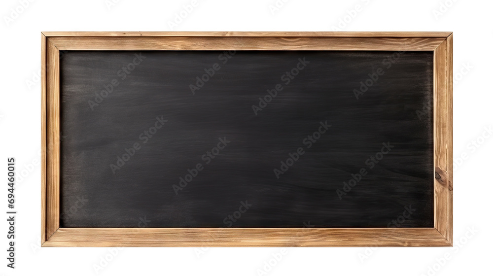 Blank blackboard in wooden frame, cut out Blank blackboard in wooden frame, cut out