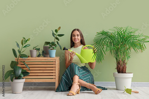 Beautiful young woman with ...