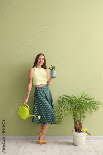 Beautiful young woman with ...