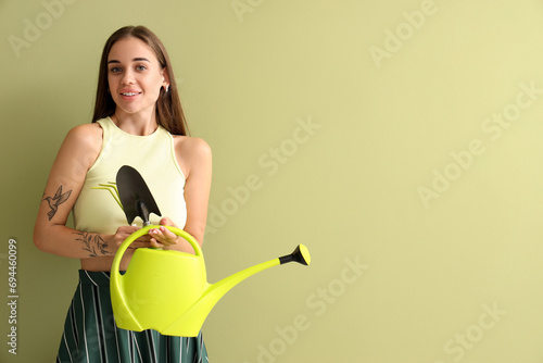 Beautiful young woman with ...