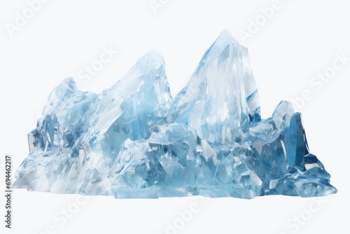 A group of icebergs sitting on top of each other. Suitable for various uses